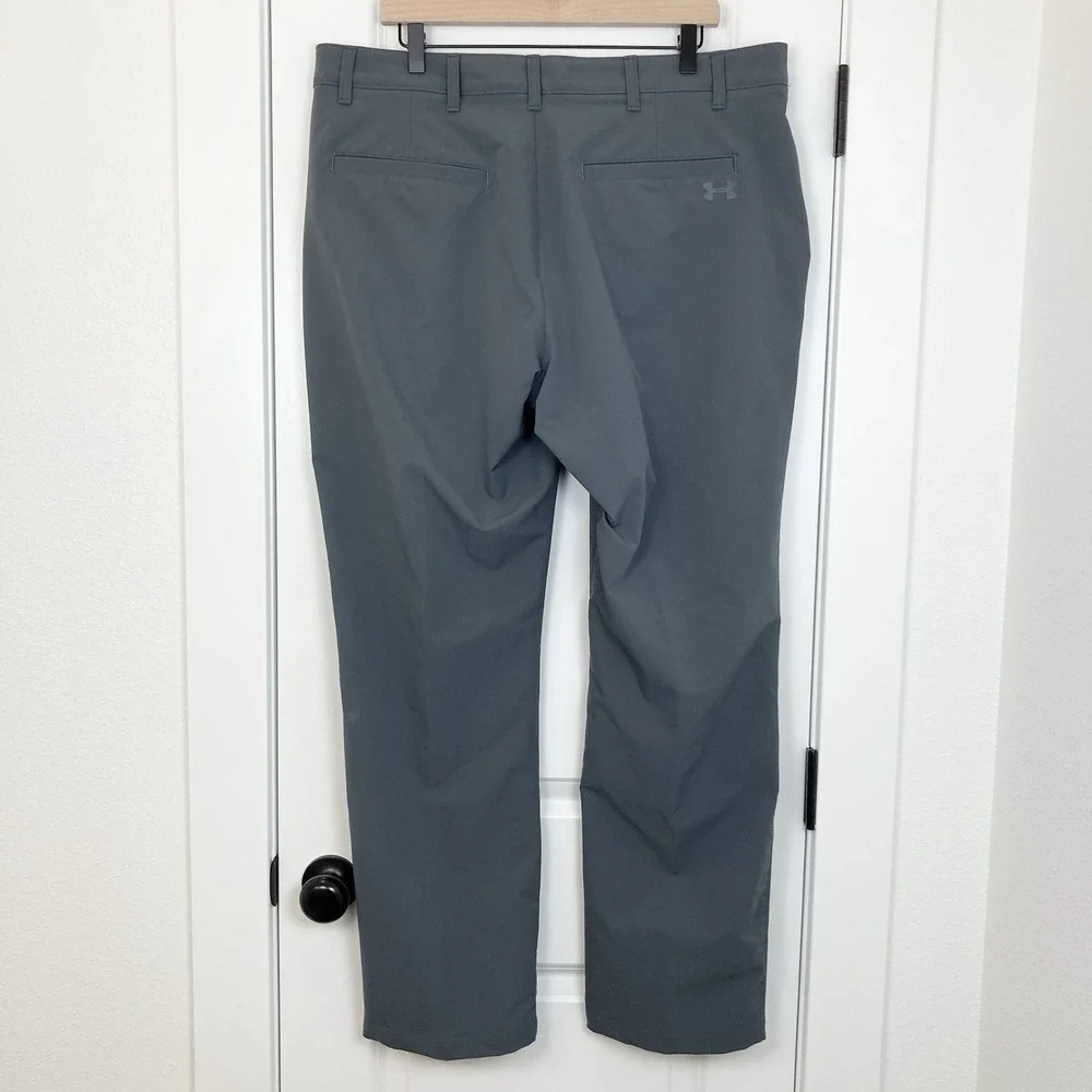 Under Armour UA Tech Moisture Wicking Golf Performance Pants Gray Mens 40x32 - Picture 4 of 9